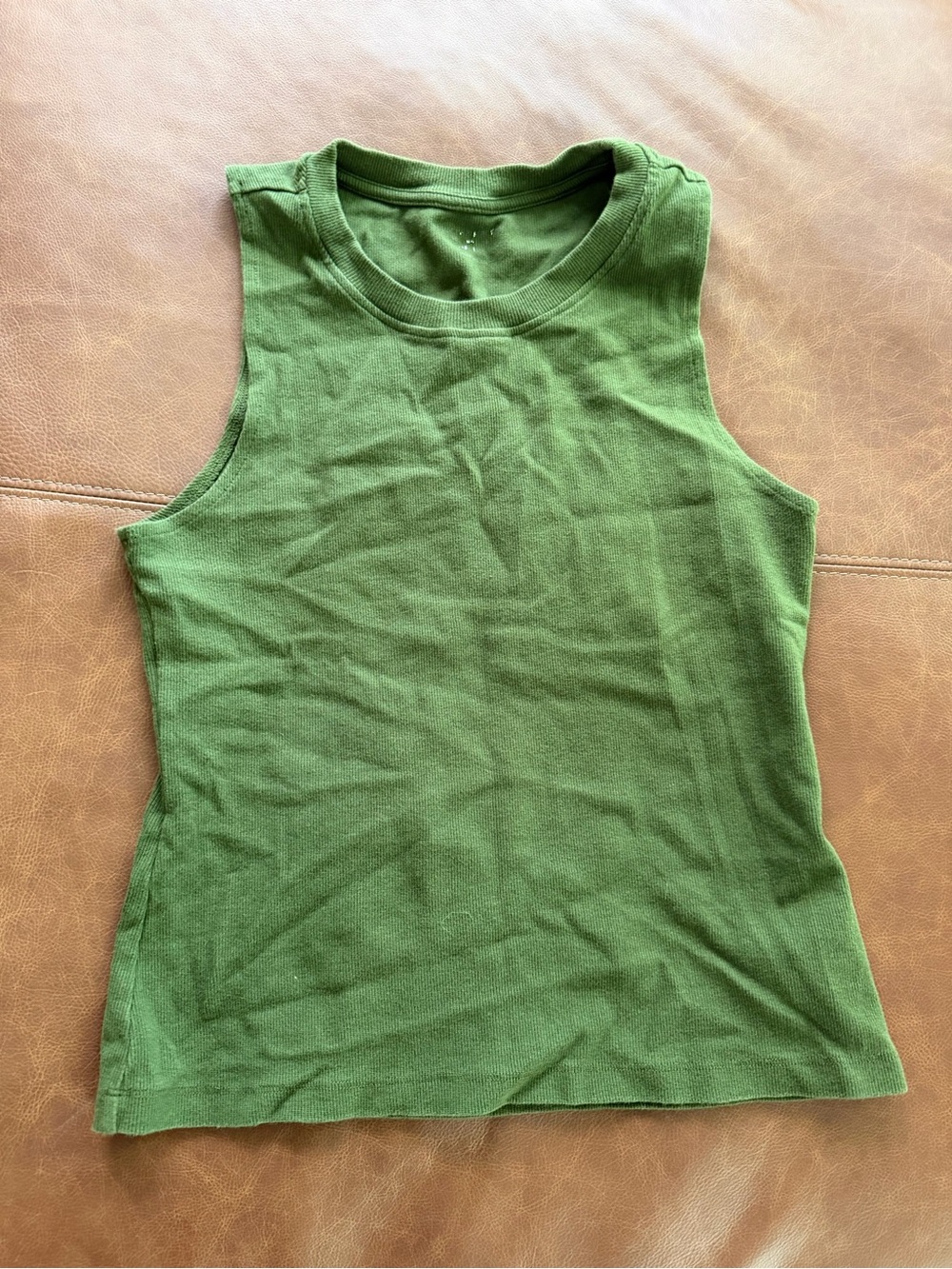 American Eagle Outfitters Olive Green Ribbed Tank